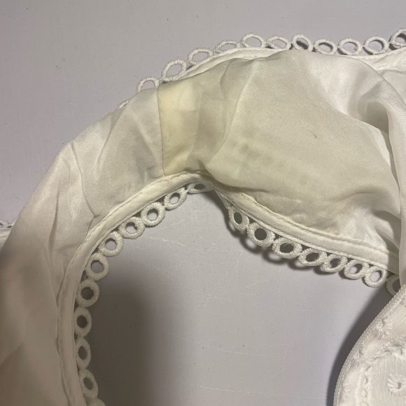 Q & A Maternity Dress Medium White Lace Sleeveless Midi Sleeveless NWT - Picture 10 of 10